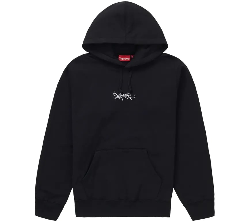Áo Supreme Tag Logo Hooded Sweatshirt Black SUP-TALHSBK — kich-thuoc: M Áo Supreme Tag Logo Hooded Sweatshirt Black SUP-TALHSBK — kich-thuoc: M
