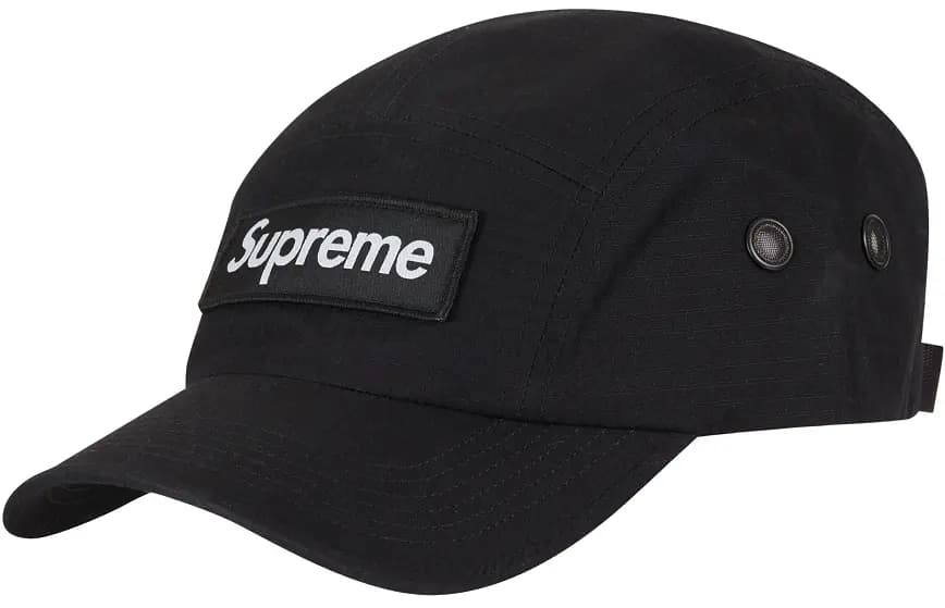 Mũ Supreme Ventile Camp Cap 'Black' Mũ Supreme Ventile Camp Cap 'Black'