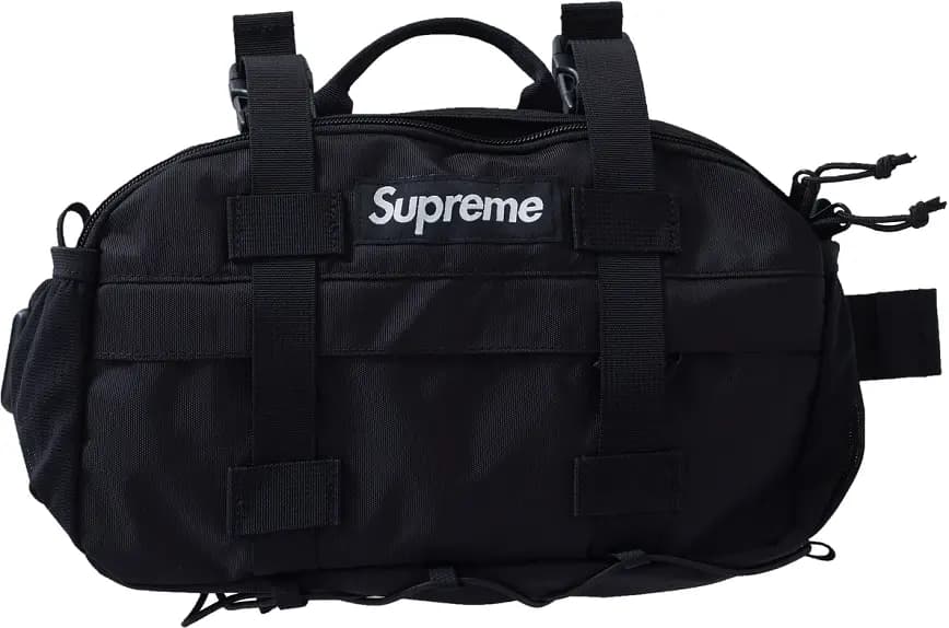 Túi Supreme Waist Bag FW19 Black SP-WBFW19BK Túi Supreme Waist Bag FW19 Black SP-WBFW19BK