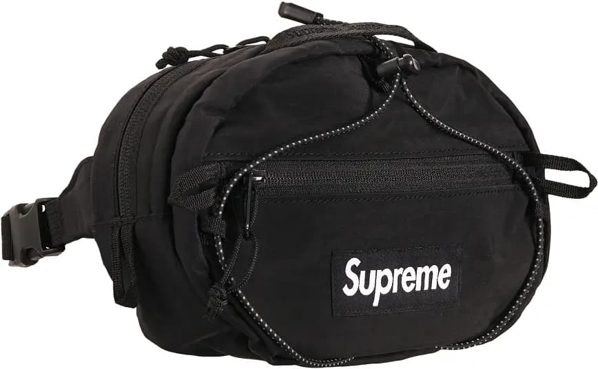 Túi Supreme Waist Bag FW20 Black SUP-WABBK Túi Supreme Waist Bag FW20 Black SUP-WABBK