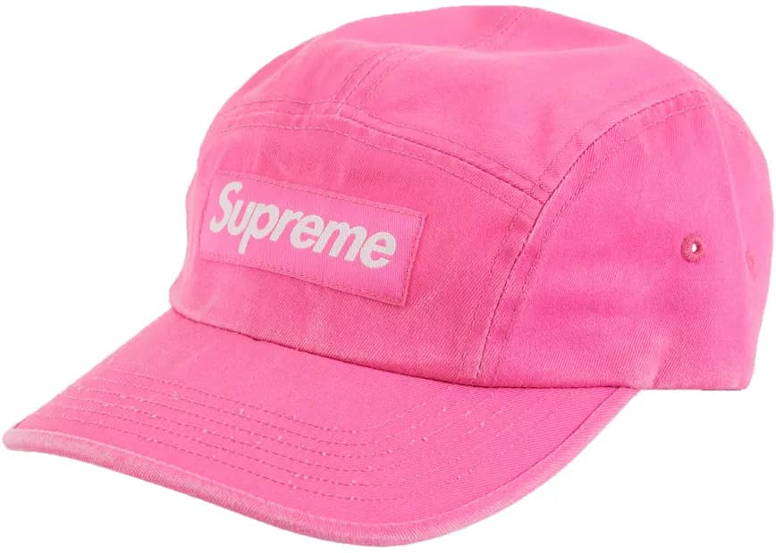 Mũ Supreme Washed Chino Twill Camp Cap 'Pink' Mũ Supreme Washed Chino Twill Camp Cap 'Pink'