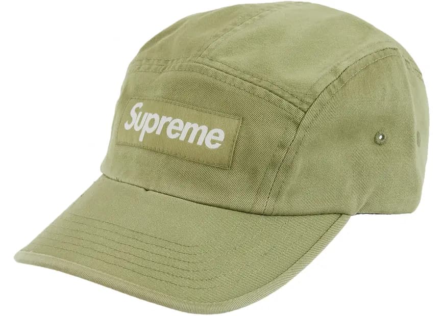 Mũ Supreme Washed Chino Twill Camp Cap 'Olive' Mũ Supreme Washed Chino Twill Camp Cap 'Olive'