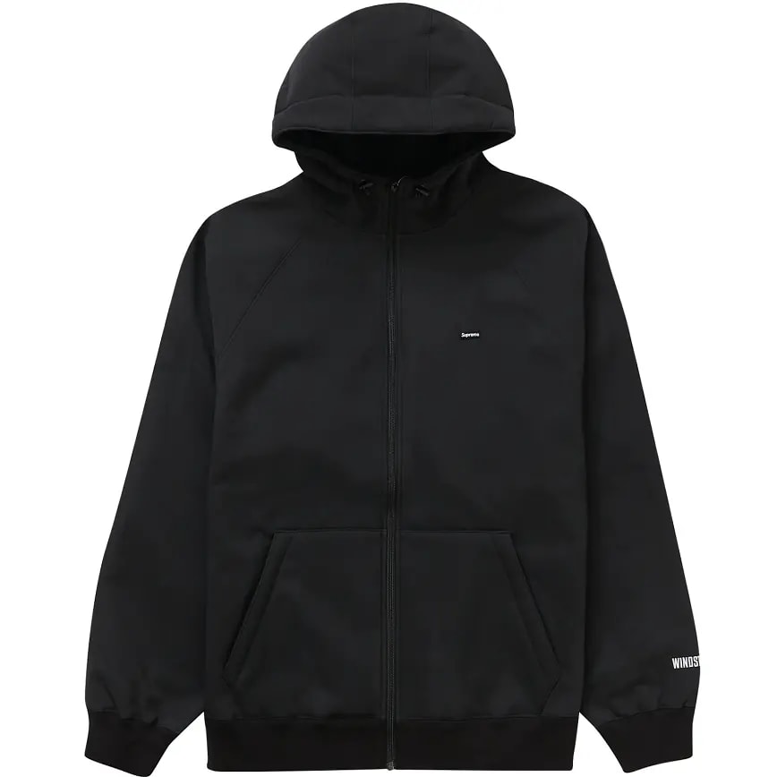 Áo Supreme WINDSTOPPER Zip Up Hooded Sweatshirt 'Black' — kich-thuoc: S Áo Supreme WINDSTOPPER Zip Up Hooded Sweatshirt 'Black' — kich-thuoc: S