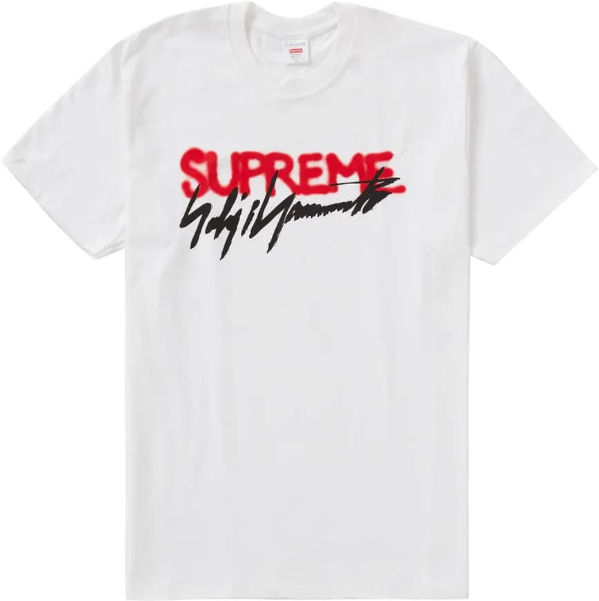 Supreme Yohji Yamamoto Logo Tee White SUP-YOYLTWH Supreme Yohji Yamamoto Logo Tee White SUP-YOYLTWH