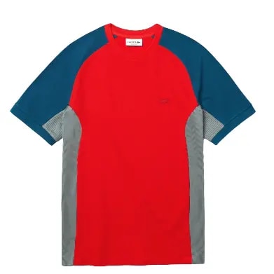Áo Lacoste Colourblock Piqué Crew Neck T-shirt Red TH5017-00 — kich-thuoc: L Áo Lacoste Colourblock Piqué Crew Neck T-shirt Red TH5017-00 — kich-thuoc: L