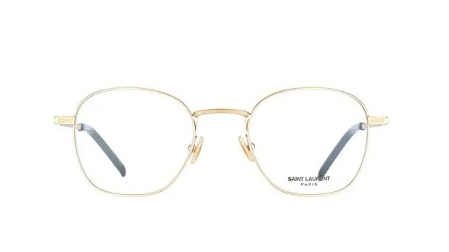 Kính Saint Laurent Eyeglasses in Gold SL 128 003 — tieu-de: saint-laurent Kính Saint Laurent Eyeglasses in Gold SL 128 003 — tieu-de: saint-laurent