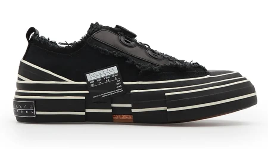 Giày XVESSEL G.O.P. Lows for Yohji Yamamoto All Black Giày XVESSEL G.O.P. Lows for Yohji Yamamoto All Black