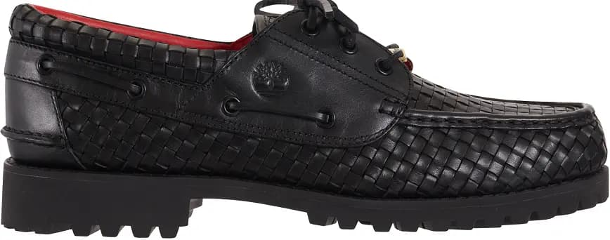 Giày Timberland Woven Leather 3-Eye Lug 'Supreme Black' Giày Timberland Woven Leather 3-Eye Lug 'Supreme Black'
