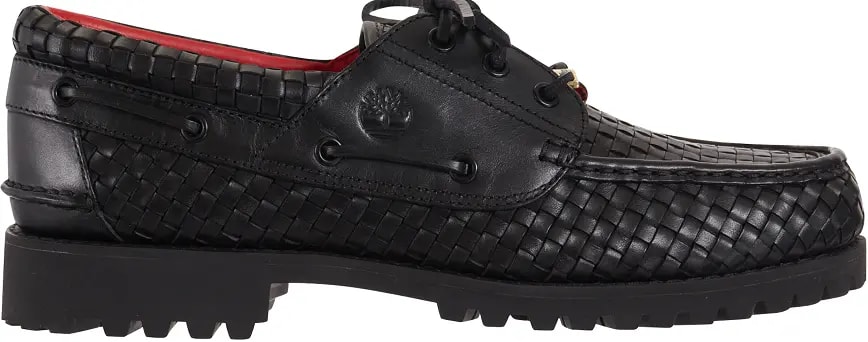 Giày Timberland Woven Leather 3-Eye Lug 'Supreme Black' — kich-thuoc: 43.5 Giày Timberland Woven Leather 3-Eye Lug 'Supreme Black' — kich-thuoc: 43.5