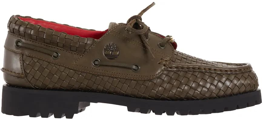 Giày Timberland Woven Leather 3-Eye Lug 'Supreme Olive' Giày Timberland Woven Leather 3-Eye Lug 'Supreme Olive'