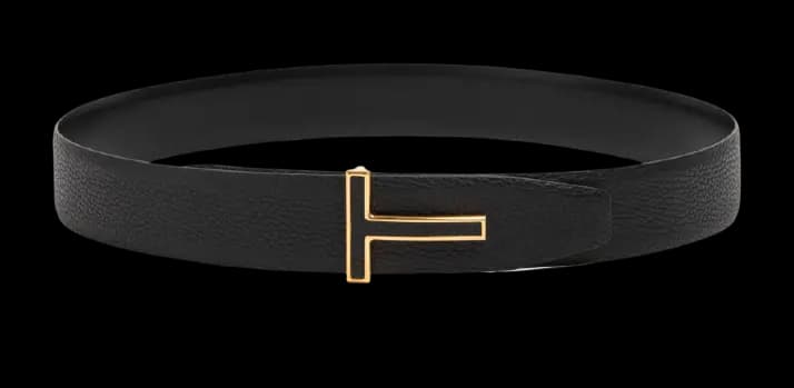 Thắt lưng Tom Ford T Buckle Belt TB248T-LCL084-U9000 Thắt lưng Tom Ford T Buckle Belt TB248T-LCL084-U9000