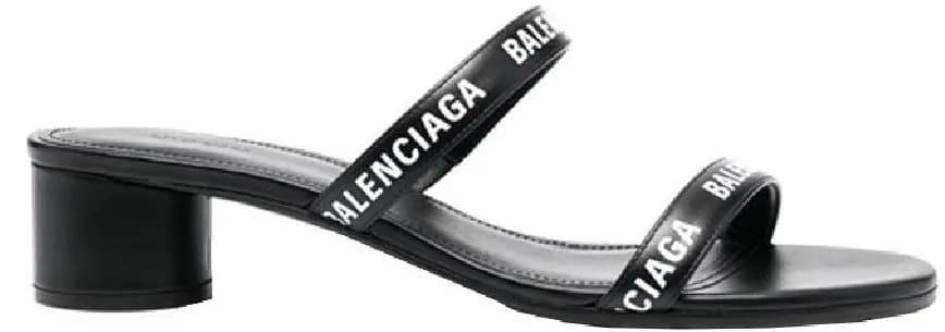 Giày Balenciaga Logo Round Slippers Sandals 'Black' 695000-WCAE1-1090 Giày Balenciaga Logo Round Slippers Sandals 'Black' 695000-WCAE1-1090