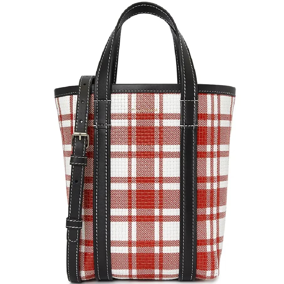 Túi Balenciaga Check Babes Small Tote 'Red' 672983-2100P-6190 Túi Balenciaga Check Babes Small Tote 'Red' 672983-2100P-6190