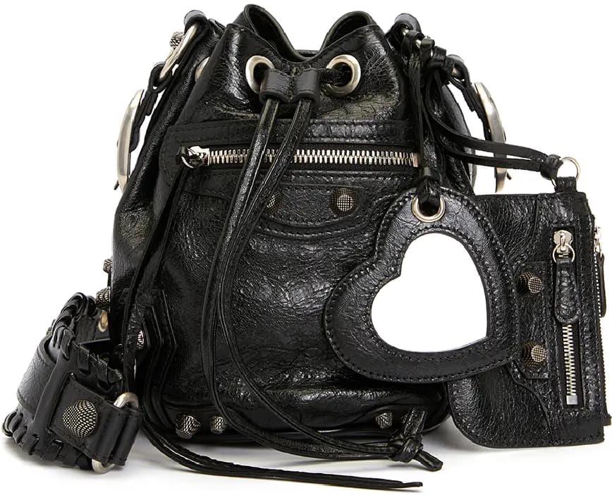 Túi Balenciaga Le Cagol Extra Small Bucket Bag 'Black' 702431-1VG9Y-1000 Túi Balenciaga Le Cagol Extra Small Bucket Bag 'Black' 702431-1VG9Y-1000