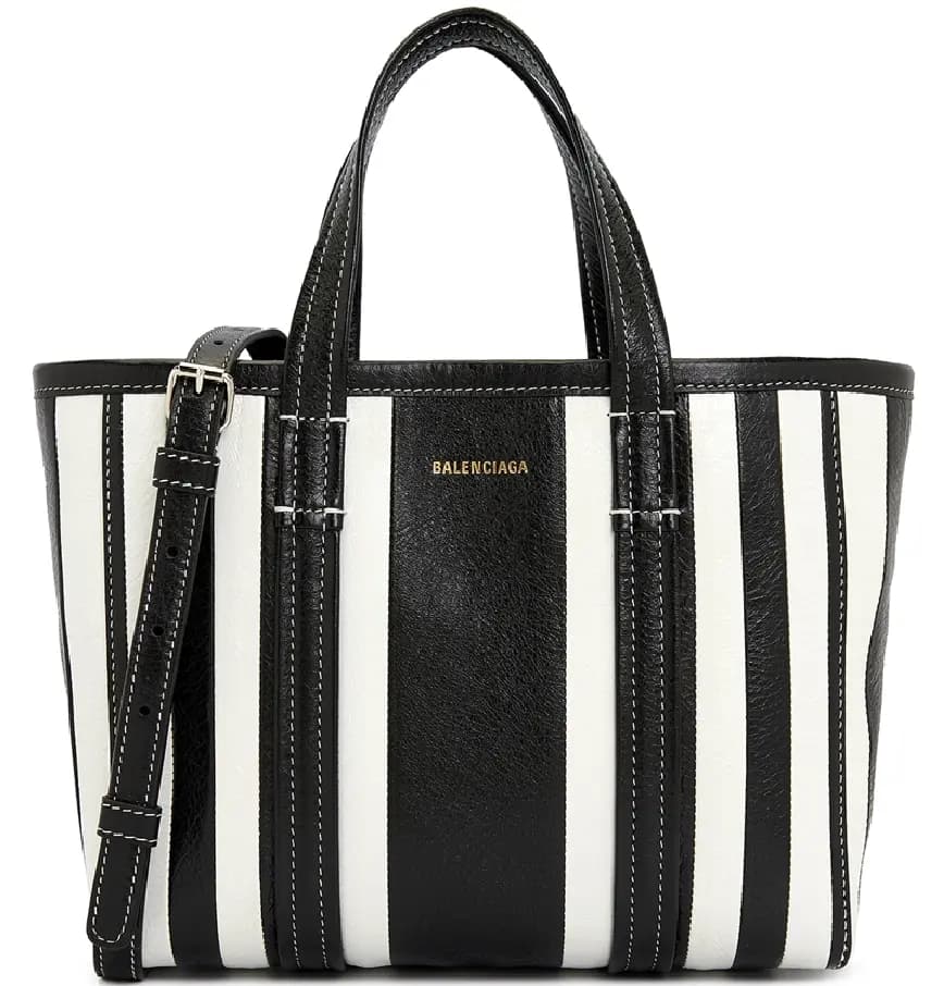 Túi Balenciaga Stripe Arena Babes Small East West Tote 'Black' 671404-1VGAN-1090 Túi Balenciaga Stripe Arena Babes Small East West Tote 'Black' 671404-1VGAN-1090