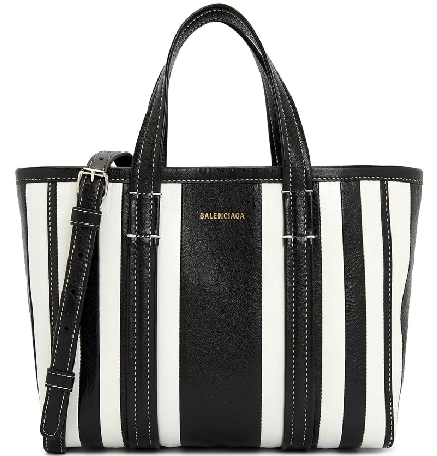 Túi Balenciaga Stripe Arena Babes Small East West Tote 'Black' 671404-1VGAN-1090 — kich-thuoc: 29-x-19-x-10-cm Túi Balenciaga Stripe Arena Babes Small East West Tote 'Black' 671404-1VGAN-1090 — kich-thuoc: 29-x-19-x-10-cm