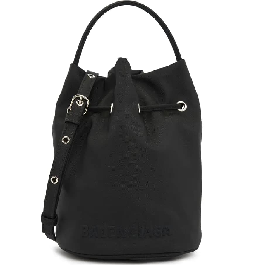 Túi Balenciaga Wheel Extra Small Drawstring Bucket Tote 'Black 656682-H854N-1000 Túi Balenciaga Wheel Extra Small Drawstring Bucket Tote 'Black 656682-H854N-1000