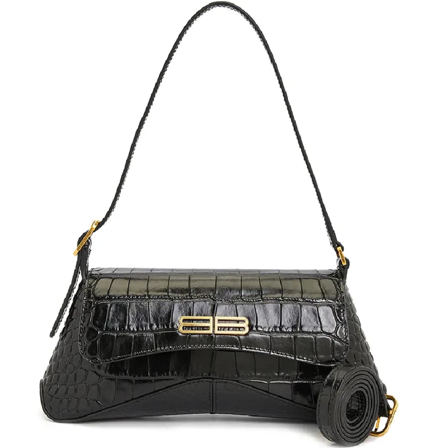 Túi Balenciaga XX Crocodile 'Black' 695645-2108X-1000 Túi Balenciaga XX Crocodile 'Black' 695645-2108X-1000