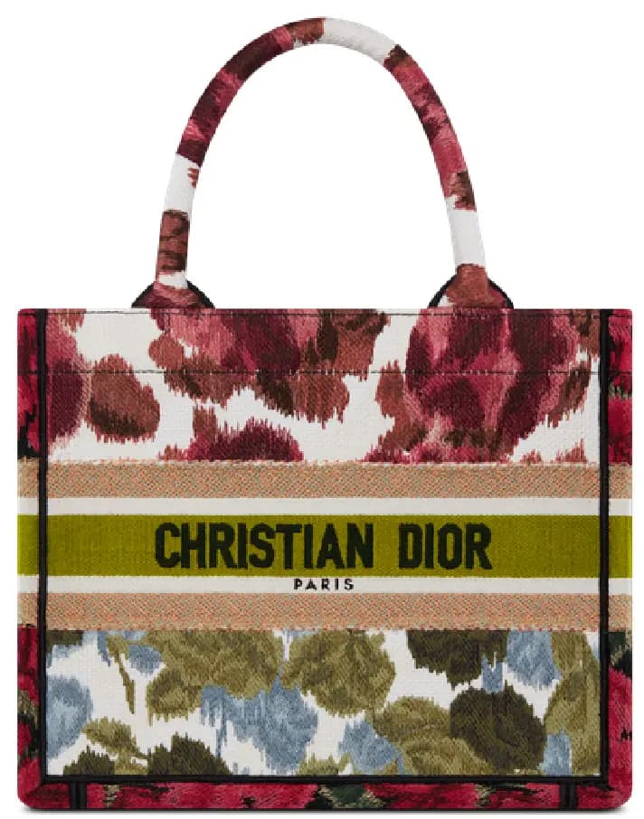 Túi Dior Small Book Tote 'Multicolor Floral Embroidery With Heathered Effect' M1265ZRZQ-M884 Túi Dior Small Book Tote 'Multicolor Floral Embroidery With Heathered Effect' M1265ZRZQ-M884