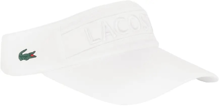 Mũ Lacoste Tape Logo Sun Visor 'White' RK232E-53G-70V Mũ Lacoste Tape Logo Sun Visor 'White' RK232E-53G-70V