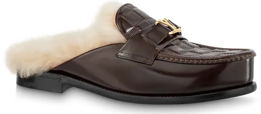 Giày Louis Vuitton Major Open Back Loafers 'Brown' 1A9HIK Giày Louis Vuitton Major Open Back Loafers 'Brown' 1A9HIK