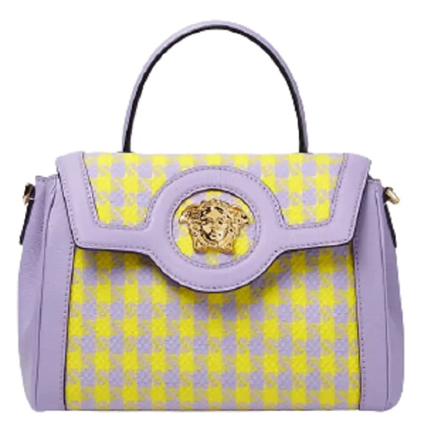 Túi Versace La Medusa Houndstooth Lilac Yellow DBFI039-1A02756-6L14V Túi Versace La Medusa Houndstooth Lilac Yellow DBFI039-1A02756-6L14V
