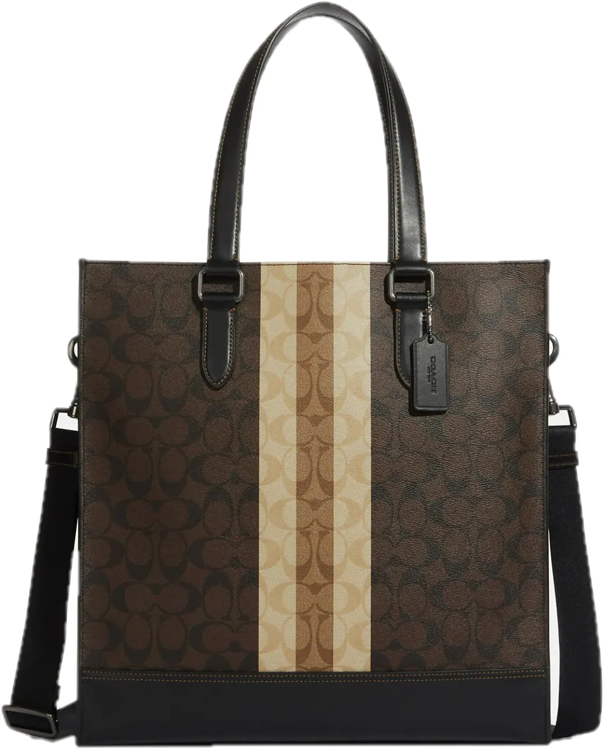 Túi Coach Graham Structured Signature Varsity Stripe 'Gunmetal' 6707-QBMAA Túi Coach Graham Structured Signature Varsity Stripe 'Gunmetal' 6707-QBMAA