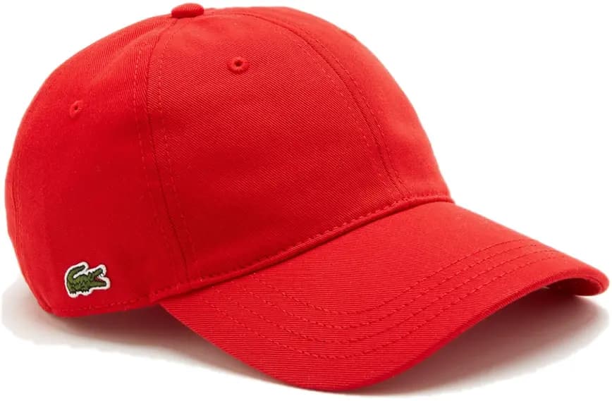 Mũ Lacoste Organic Cotton Twill 'Red' RK0440-53G-240 Mũ Lacoste Organic Cotton Twill 'Red' RK0440-53G-240