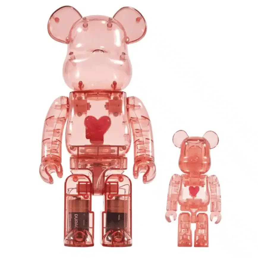 Mô Hình Bearbrick Red Heart 100% & 400% Mô Hình Bearbrick Red Heart 100% & 400%