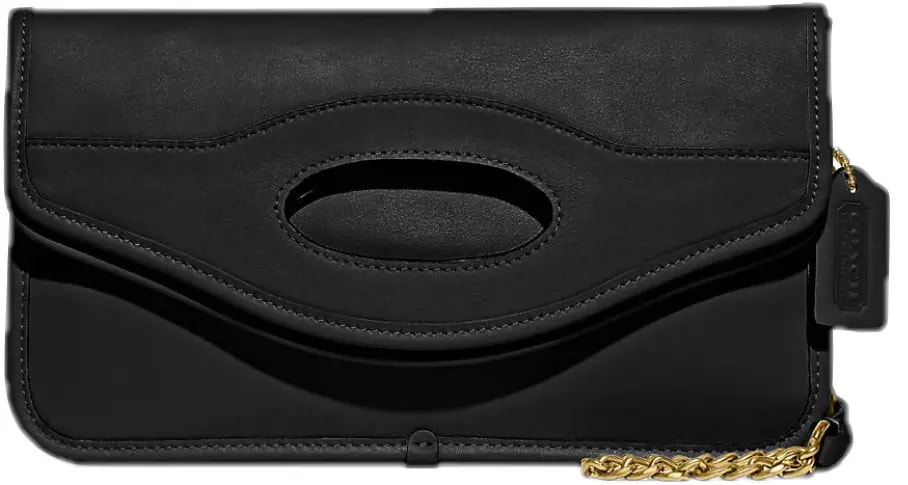 Túi Coach Foldover Cut Out Clutch 'Black' CA359-B4 — kich-thuoc: 25-5-x-14-x-5-cm Túi Coach Foldover Cut Out Clutch 'Black' CA359-B4 — kich-thuoc: 25-5-x-14-x-5-cm