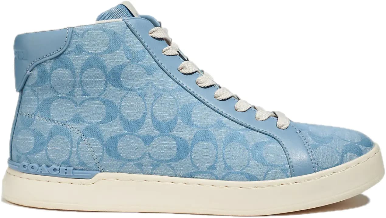 Giày Coach Clip High Top Signature Chambray 'Cornflower' CH088-CFL Giày Coach Clip High Top Signature Chambray 'Cornflower' CH088-CFL