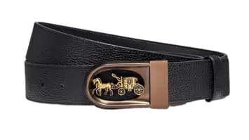 Thắt Lưng Coach Horse & Carriage Reversible Belt 38MM 4922 BLK Thắt Lưng Coach Horse & Carriage Reversible Belt 38MM 4922 BLK