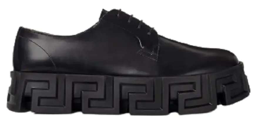 Giày Versace Greca Labyrinth Lace Up Black 1000771-D9VAC-1B000 Giày Versace Greca Labyrinth Lace Up Black 1000771-D9VAC-1B000