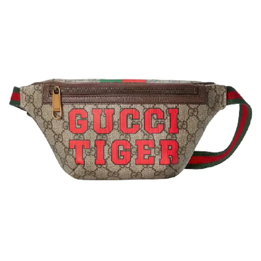 Túi Gucci Tiger GG Belt Bag Beige and Red Leather 675181-US7DC-9395 Túi Gucci Tiger GG Belt Bag Beige and Red Leather 675181-US7DC-9395