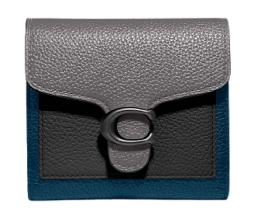 VÍ Coach Tabby Small Wallet In Colorblock Heather Grey Pewter VÍ Coach Tabby Small Wallet In Colorblock Heather Grey Pewter