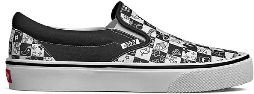 Giày Vans Doodle Checkerboard Slip-On 'Black' VN0A5AO86U6 Giày Vans Doodle Checkerboard Slip-On 'Black' VN0A5AO86U6