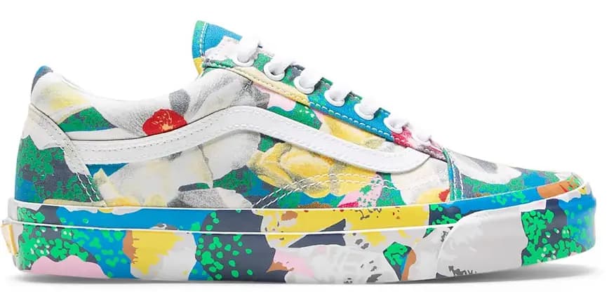 Giày Kenzo x Vans OG Old Skool LX "Floral Yellow" VN0A4P3X01H Giày Kenzo x Vans OG Old Skool LX "Floral Yellow" VN0A4P3X01H