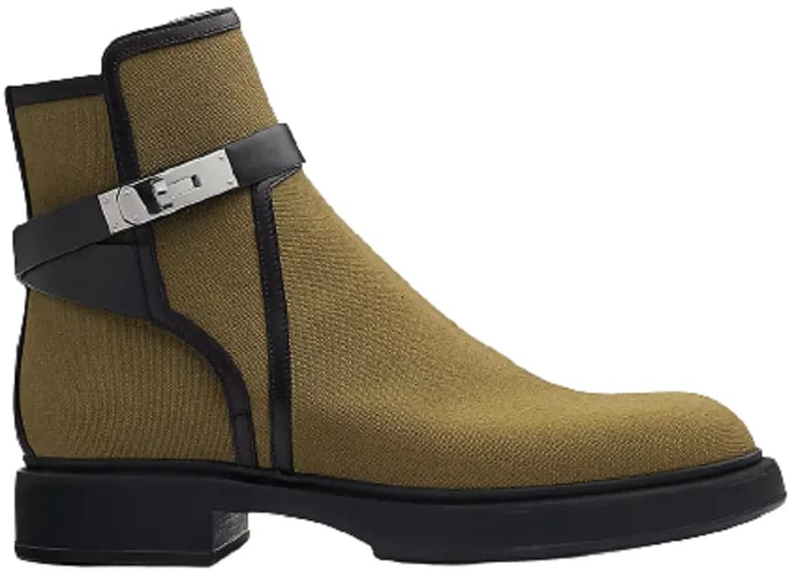 Giày Hermes Veo Ankle 'KhaKi Black' H221934ZHKN415 Giày Hermes Veo Ankle 'KhaKi Black' H221934ZHKN415