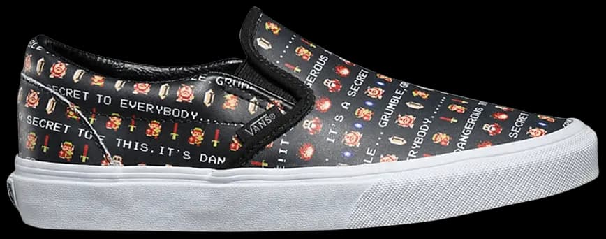 Giày Vans Nintendo x Classic Slip-On 'Zelda' VN0004MPJRD Giày Vans Nintendo x Classic Slip-On 'Zelda' VN0004MPJRD