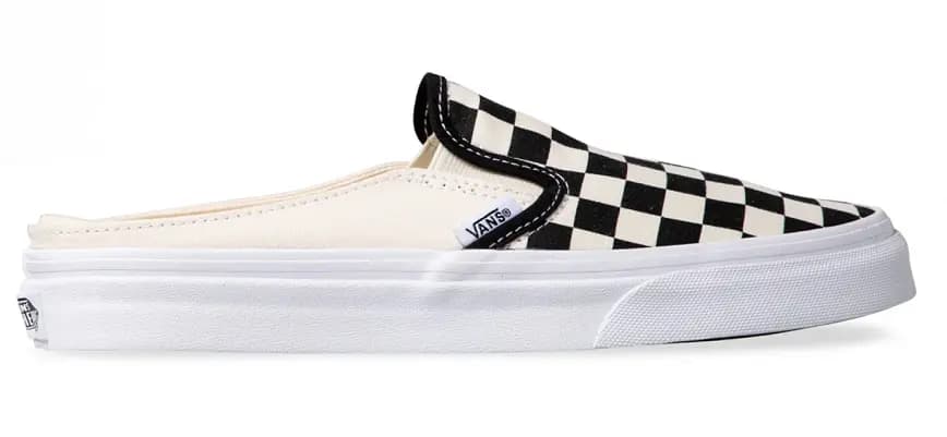Giày Vans CheckerBoard Mule Slip On 'White Black' VN004KTEO1 Giày Vans CheckerBoard Mule Slip On 'White Black' VN004KTEO1