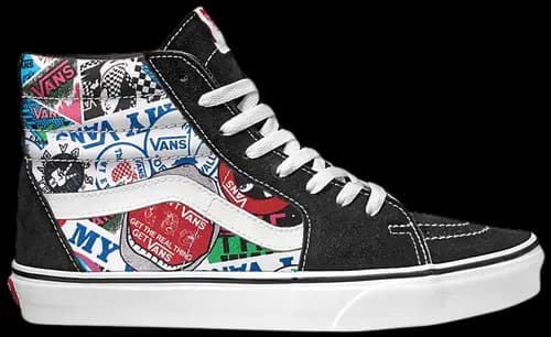 Giày Vans Sk8-Hi 'Sticker Mash Up' VN0A38GEVFV Giày Vans Sk8-Hi 'Sticker Mash Up' VN0A38GEVFV