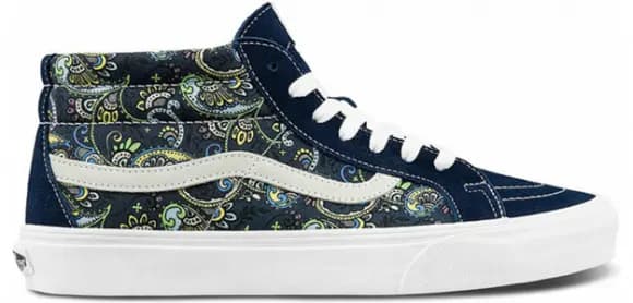 Giày Vans Sk8-Mid Reissue Paisley 'Blue White' VN0A391FITN Giày Vans Sk8-Mid Reissue Paisley 'Blue White' VN0A391FITN