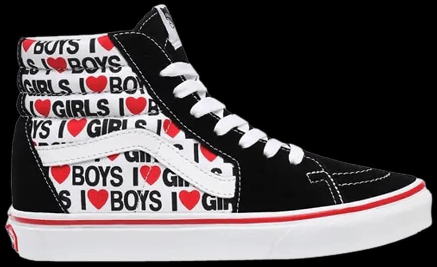 Giày Vans Wmns Sk8-Hi 'I Heart' VN0A4U3CWKU Giày Vans Wmns Sk8-Hi 'I Heart' VN0A4U3CWKU