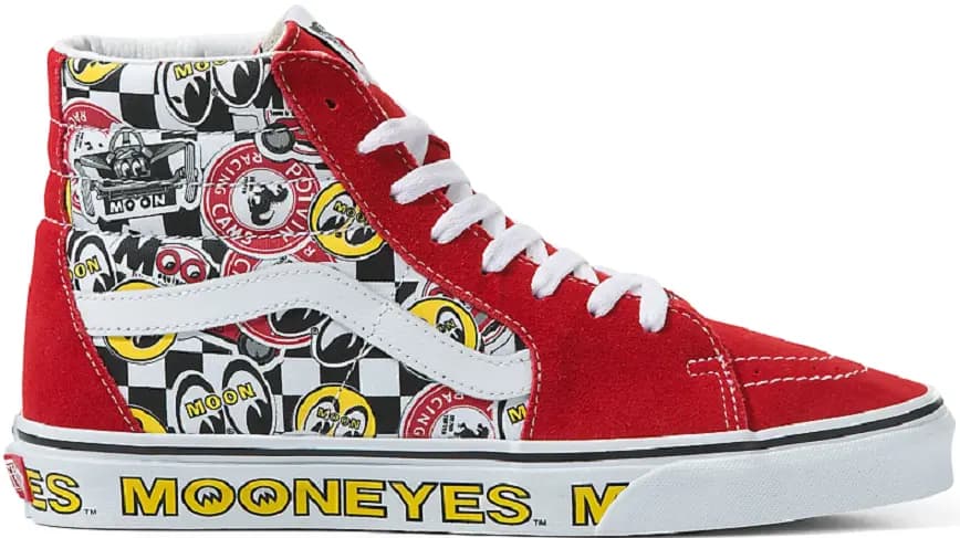 Giày Vans x Mooneyes Sk8Hi 'Red' VN0A5JMJFON Giày Vans x Mooneyes Sk8Hi 'Red' VN0A5JMJFON