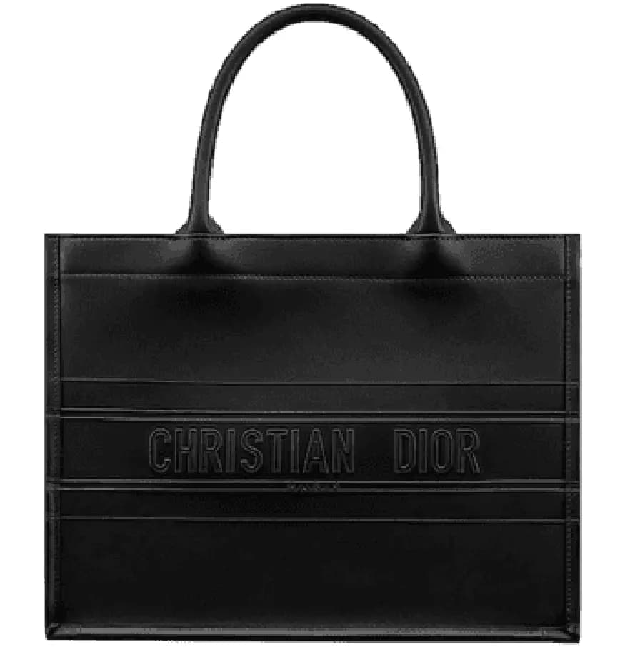 Túi Dior Medium Book Tote 'Black Calfskin' M1296ZGSB-M900 Túi Dior Medium Book Tote 'Black Calfskin' M1296ZGSB-M900