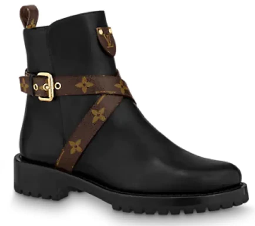 Giày Louis Vuitton Discovery Flat Ankle Boots Black 1A8WBZ Giày Louis Vuitton Discovery Flat Ankle Boots Black 1A8WBZ