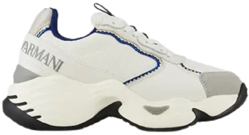 Giày Armani Chunky Suede With Mesh Inserts 'White' Giày Armani Chunky Suede With Mesh Inserts 'White'