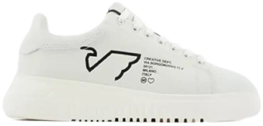 Giày Armani Nappa Leather With Via Borgonuovo Eagle 'White' Giày Armani Nappa Leather With Via Borgonuovo Eagle 'White'