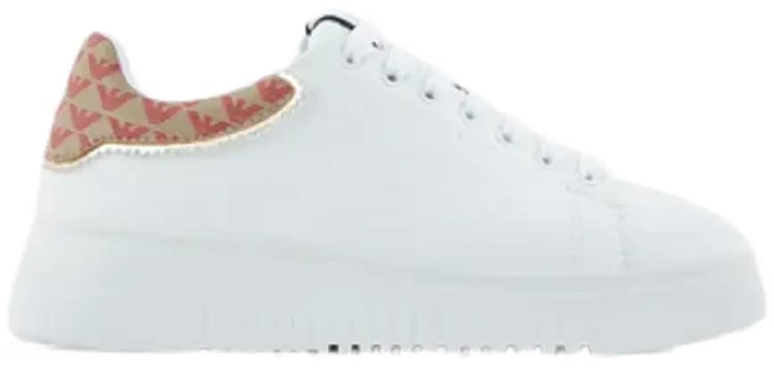 Giày Armani Nappa Leather With All Over Eagle On The Back 'White' Giày Armani Nappa Leather With All Over Eagle On The Back 'White'