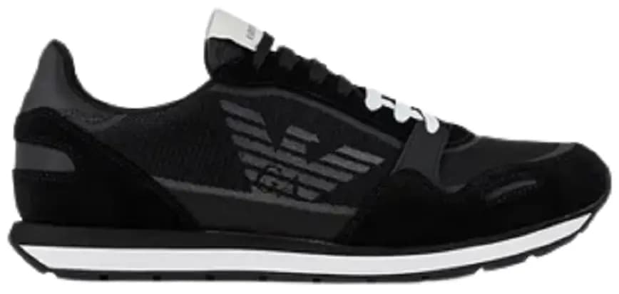 Giày Armani Suede With Contrasting Inserts 'Pattern' X4X537XM6781N639 Giày Armani Suede With Contrasting Inserts 'Pattern' X4X537XM6781N639